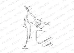 Steering handle. Cable