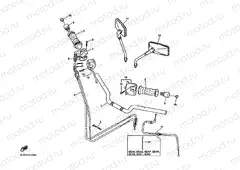 Steering handle. Cable