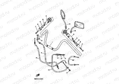 Steering handle. Cable (hot handle)