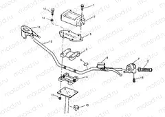 STEERING - HANDLEBAR 2X4 300 W957530 (4930053005B005) | STEERING - HANDLEBAR 2X4 300 W957530 (4930053005B005)