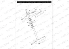 STEERING HEAD BRACKET ASSEMBLY - 883C/L/N/R, 1200C/L/N/X