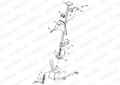 STEERING POST Scrambler 400 W98BC38C (4947254725B010) | STEERING POST Scrambler 400 W98BC38C (4947254725B010)