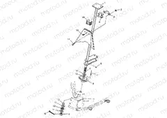 STEERING POST Scrambler 500 W97BC50A (4943074307B010) | STEERING POST Scrambler 500 W97BC50A (4943074307B010)