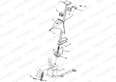 STEERING POST Sport 400L W97BA38C and Trail Blazer W97BA25C (4940124012B008) | STEERING POST Sport 400L W97BA38C and Trail Blazer W97BA25C (4940124012B008)