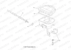 STEERING | STEERING, CONTROLS and THROTTLE - A09BG50AA (49ATVCONTROLS08SCRAM)