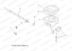 STEERING | STEERING, CONTROLS and THROTTLE ASM. and CABLE - A15S6A76FA (49ATVCONTROLS096X6)