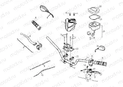 STEERING | STEERING, HANDLEBAR - A08PB20EB (49ATVHANDLEBAR08PHXQD)