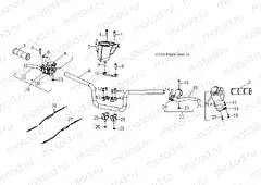 STEERING | STEERING, HANDLEBAR - A13KA09AD/AF (49ATVHANDLEBAR07OTLW90)