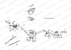STEERING | STEERING, HANDLEBAR - A15YAK05AD/AF (49ATVHANDLEBAR07PRED50)
