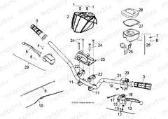 STEERING | STEERING, HANDLEBAR - A18YAP20A8/N8 (49ATVHANDLEBAR11PHX)