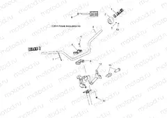 STEERING | STEERING, HANDLEBAR and CONTROLS - A15SJE57HI (49ATVHANDLEBAR15570SP)