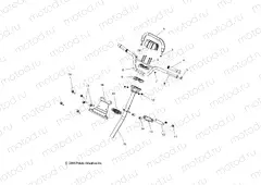 STEERING | STEERING, HANDLEBAR, STEERING POST - S21CFF5BSL/BEL (49SNOWHANDLEBAR15550155)