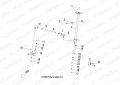 STEERING | STEERING, STEERING POST and TIE ROD ASM. - A12KA05AD/AF (49ATVSTEERING10OUT50)