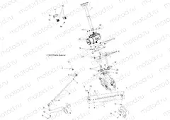 STEERING | STEERING, STEERING POST ASM. - A13GH8EAK (49ATVSTEERING13850SCRAM)