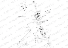 STEERING | STEERING, STEERING POST ASM. - A13GH8EFK (49ATVSTEERING13850SCRAMI)