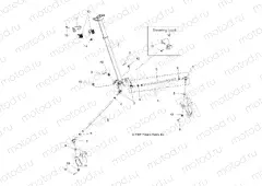 STEERING | STEERING, STEERING POST ASM. - A13TN55FA (49ATVSTEERING11SPX2550I)