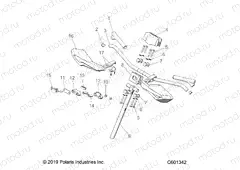 STEERING | STEERING, UPPER and HANDLEBAR ASM. - S20EKL6PS ALL OPTIONS (C601342)