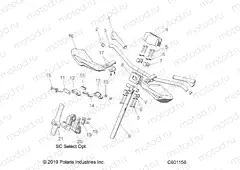 STEERING | STEERING, UPPER and HANDLEBAR ASM. - S20EKP6PS/6PE ALL OPTIONS (C601156)