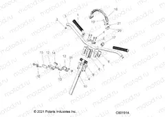 STEERING | STEERING, UPPER and HANDLEBAR ASM. - S21TLF6RSL/6REL (C601914)
