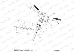 STEERING | STEERING, UPPER and HANDLEBAR ASM. - S22TLC8RS/8RE ALL OPTIONS (C601614)