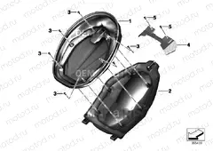 Storage compartment, rear