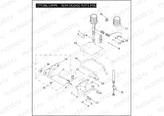 STROBE LAMPS - REAR LICENSE PLATE HOLDER