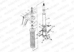 STRUT ASSEMBLY 2X4 300 W957530 (4930053005B002) | STRUT ASSEMBLY 2X4 300 W957530 (4930053005B002)