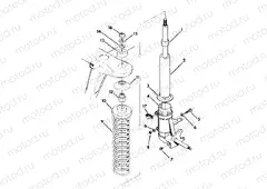 STRUT ASSEMBLY 350 2X4 (4919821982016A) | STRUT ASSEMBLY 350 2X4 (4919821982016A)