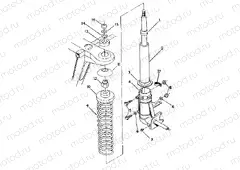 STRUT ASSEMBLY 350 2X4 / W927539 (4922882288016A) | STRUT ASSEMBLY 350 2X4 / W927539 (4922882288016A)