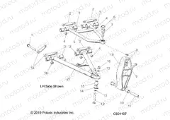 SUSPENSION | SUSPENSION, CONTROL ARMS and SPINDLE - S20CEE5BSL (C601107)