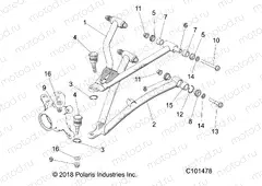 SUSPENSION | SUSPENSION, FRONT A-ARMS - A20SGE95AK (C101478)
