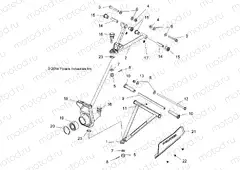 SUSPENSION | SUSPENSION, FRONT - A15SHD57AC/E57AS/AM/L57AK (49ATVSUSPFRT15570SP)
