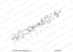 SUSPENSION | SUSPENSION, FRONT CARRIER AND HUB - Z23NAE99A/99B (C701006-1)