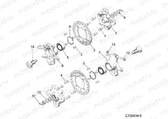 SUSPENSION | SUSPENSION, FRONT CARRIER - D20BBPD4B4/APD4B4 (C700434-5)
