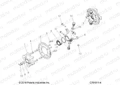 SUSPENSION | SUSPENSION, FRONT CARRIER - Z20A5K87BG (C701011-4)