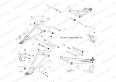 SUSPENSION | SUSPENSION, FRONT CONTROL ARMS - R13VE76FX/FI (49RGRSUSPFRT11RZRSI)