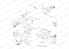 SUSPENSION | SUSPENSION, FRONT CONTROL ARMS - R13XE76AD/EAI (49RGRSUSPFRT12RZR4)