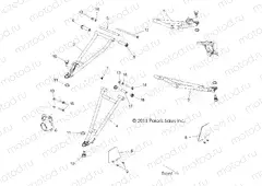 SUSPENSION | SUSPENSION, FRONT CONTROL ARMS - R13XT87AA/9EAK (49RGRSUSPFRT12RZRXP900)