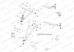 SUSPENSION | SUSPENSION, FRONT CONTROL ARMS - R13XT9EFX (49RGRSUSPFRT13RZRXP4I)