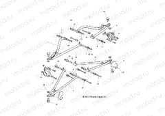 SUSPENSION | SUSPENSION, FRONT CONTROL ARMS - Z15VFE99AT/AV/AP (49RGRSUSPFRT14RZR1000)