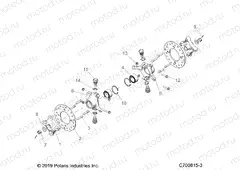 SUSPENSION | SUSPENSION, FRONT HUB - G23GMK99A/99B (C700815-3)