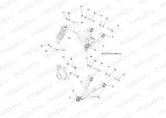 SUSPENSION | SUSPENSION, FRONT - L13G2/4/6 ALL OPTIONS (49GEMSUSP13FRONT)