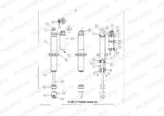 SUSPENSION | SUSPENSION, FRONT SHOCK (7043917) - R13JT9EAK (49RGRSHOCKFRT7043917)