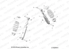 SUSPENSION | SUSPENSION, FRONT SHOCK - A22SJE57AX/BX (C102260-9)