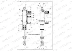 SUSPENSION | SUSPENSION, FRONT SHOCK INTERNALS - Z15VAX87AL (49RGRSHOCKFRT7442890)