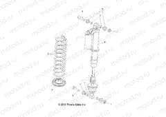 SUSPENSION | SUSPENSION, FRONT SHOCK MOUNTING - R13XE76AD/EAI (49RGRSHOCKMTG11RZR4)