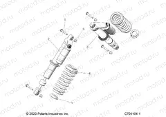 SUSPENSION | SUSPENSION, FRONT SHOCK MOUNTING - Z20A4E99AH/BH/LH (C701104-1)