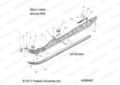 SUSPENSION | SUSPENSION, RAIL ASM. (LH,RH) - J20UKB/UKC/USC/UMC/URL/USB ALL OPTIONS (600648)