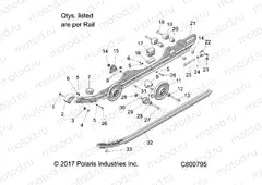SUSPENSION | SUSPENSION, RAIL, LH/RH - S20CBA6GSL (C600795)