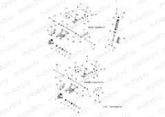 SUSPENSION | SUSPENSION, REAR - A15S6A76FA (49ATVSUSPRR12SP6X6)